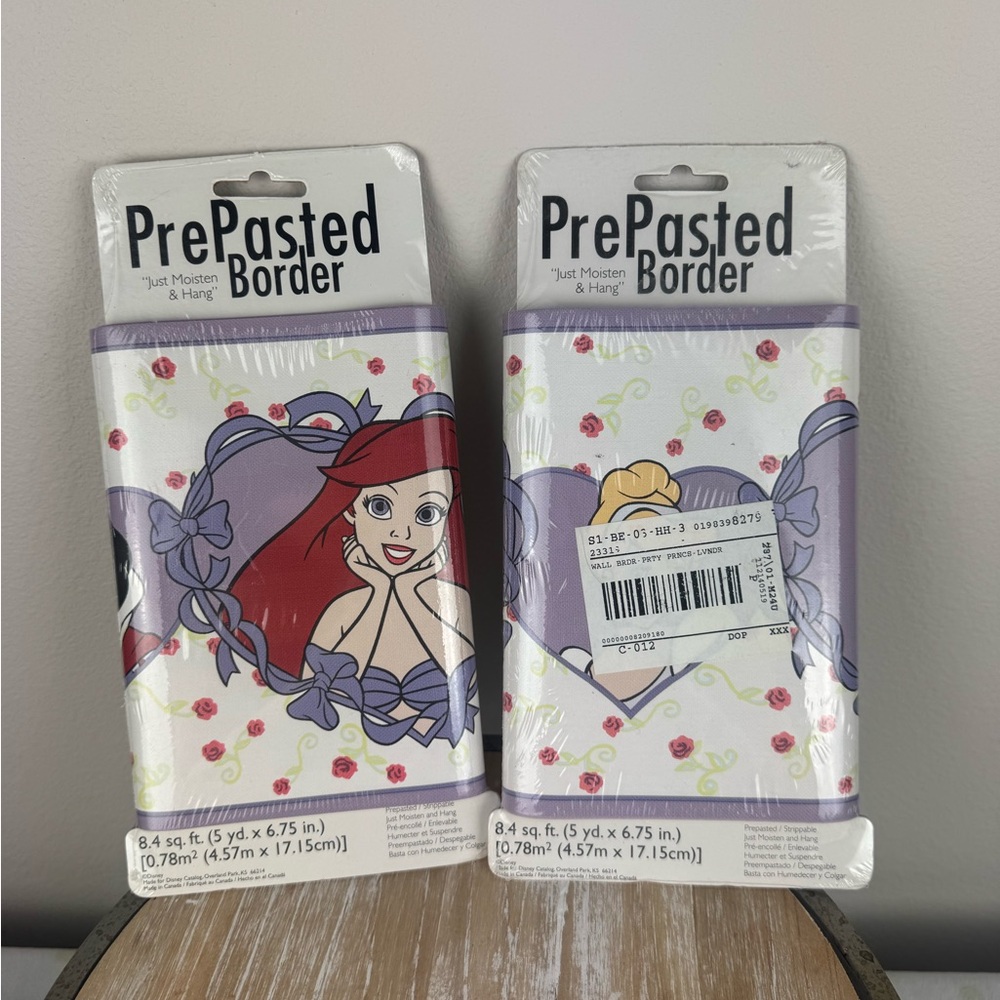 Disney Princess Ariel, Snow White, Belle  Wall Border decor border